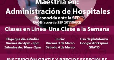 Maestría en Administración de Hospitales