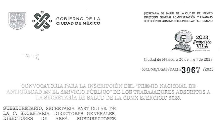 Convocatoria "Premio de Antigüedad 2023"