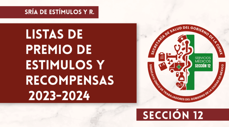 LISTA DE PREMIO DE ESTÍMULOS Y RECOMPENSAS 2023-2024